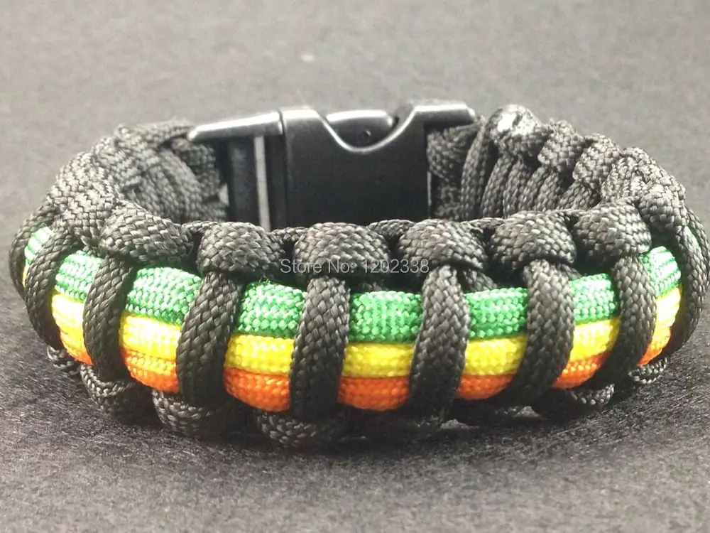 rasta paracord bracelet