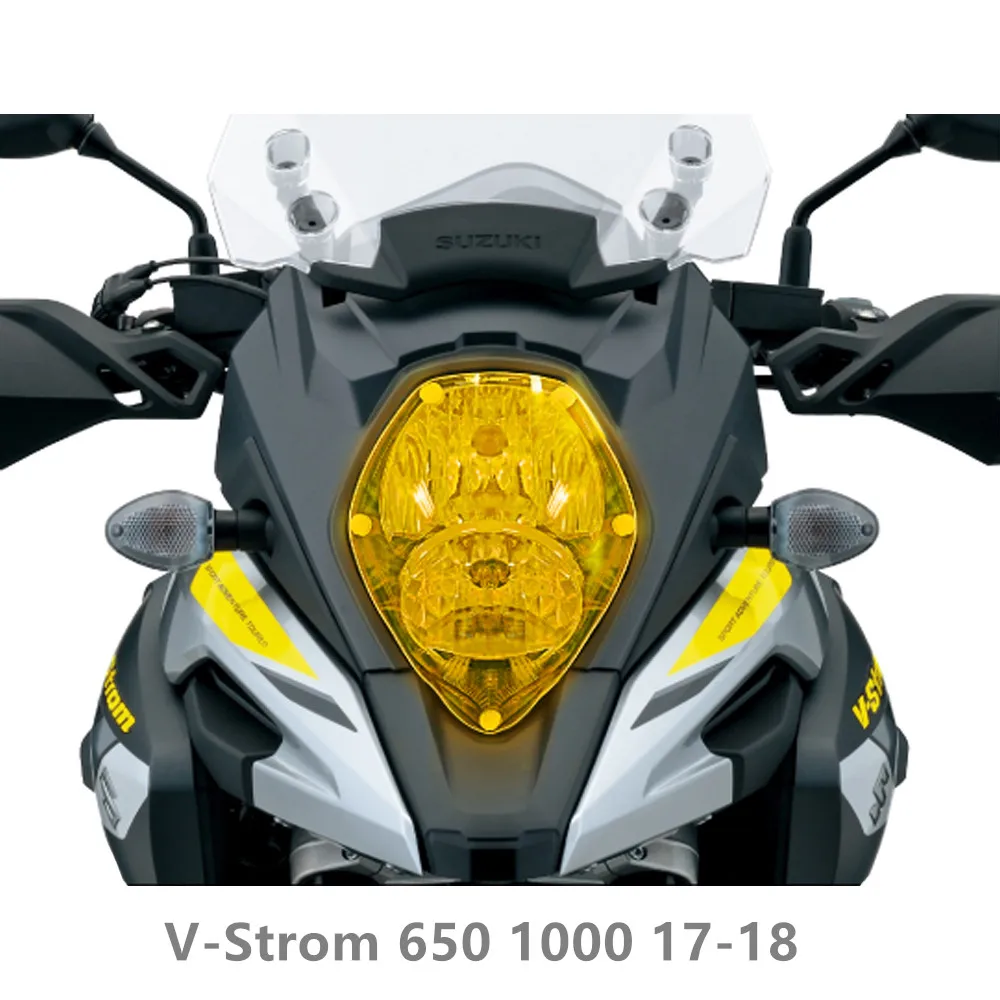 

For Suzuki V Strom 600 1000 2017-2018 Motorcycle Headlight Protector Cover Screen Lens