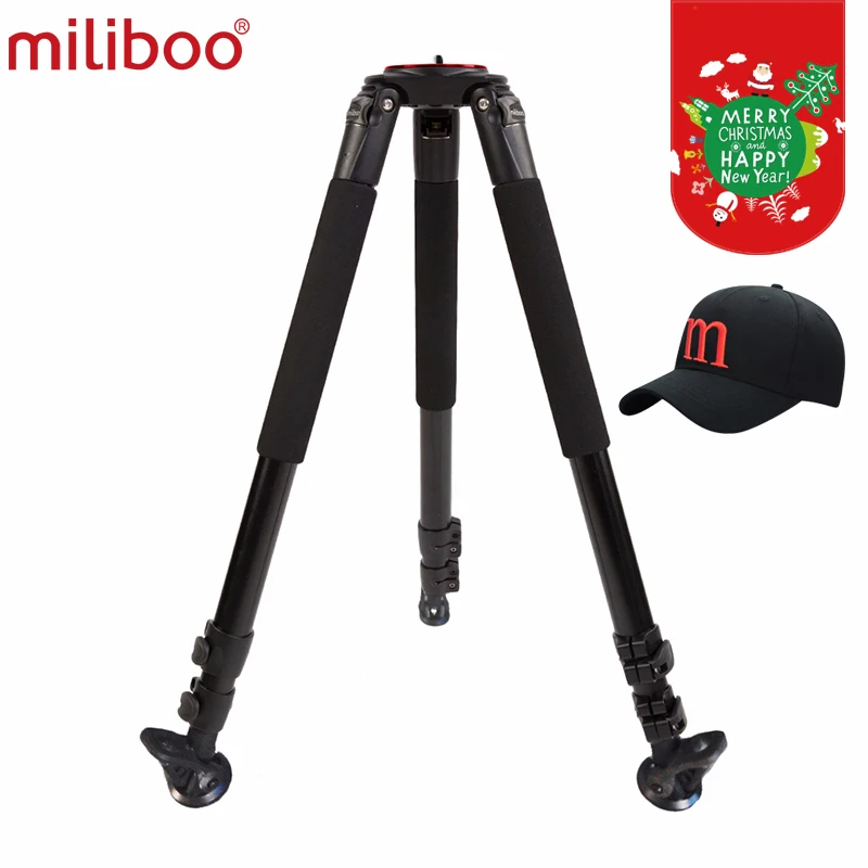 miliboo MTT703A Professional Portable Aluminum Camera Tripod for DSLR Video Camcorder Stand Video Tripod Load 25
