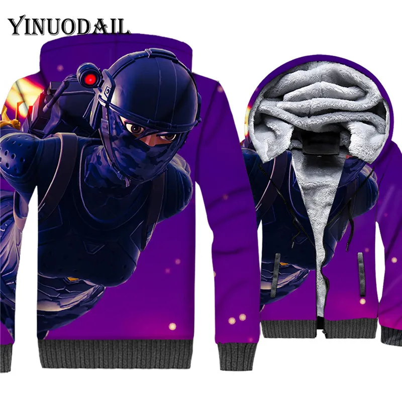 Battle Royal Hero Sweatshirt Zipper Hoodies Cosplay Costume Gaming Battle Night Unisex Winter Casual Hoodie  for Child