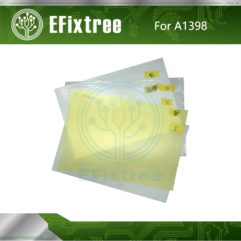 

Full Set LED LCD Screen Display Back Rear Reflective Sheets Backlit Backlight Paper Sticker For A1398 2012-2015 Year 15.4 inch