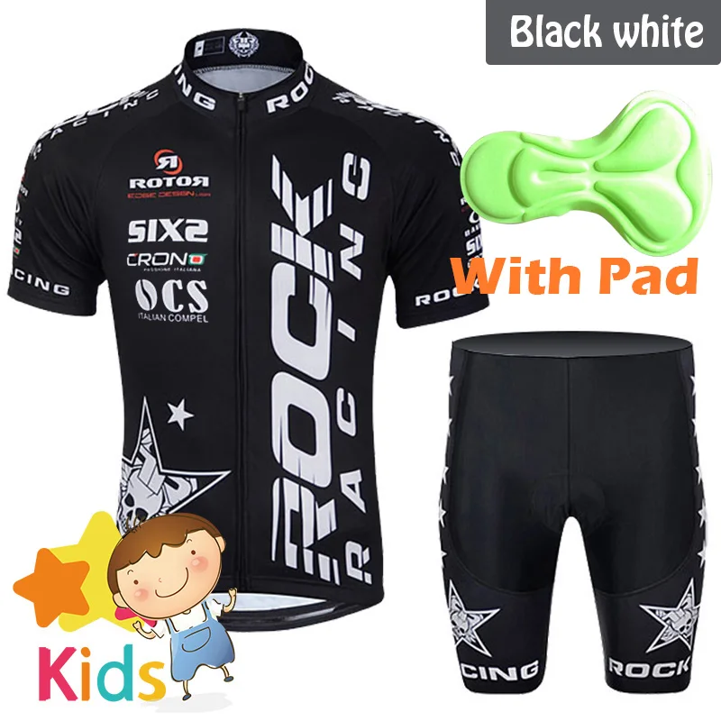 Pro Team Cycling Jersey Sets for Kids MTB Ropa Ciclismo Riding Wear Chlidren's Bicycle Jersey Clothing Mountain Bike Wear Boys