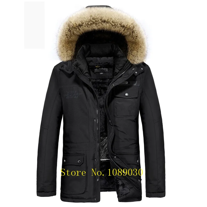  AFS JEEP Russia Winter Jacket Men Intelligent Design Smart Heating Temperature Controllable Fur Col - 32918736177