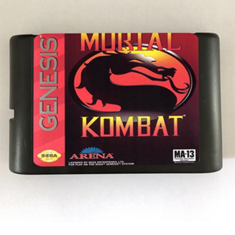 

Mortal Kombat Game Cartridge Newest 16 bit Game Card For Sega Mega Drive / Genesis System