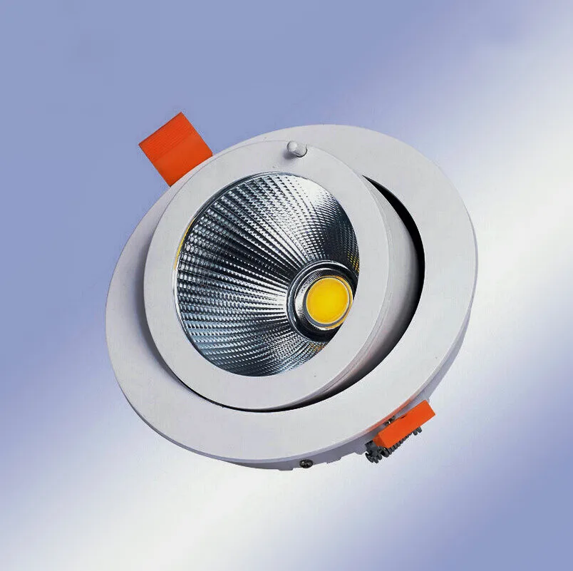 

Free shipping Rotate 360 degrees 20W 30W COB LED Downlight all with power Driver COB LED Down Light discount chandelier Ceiling