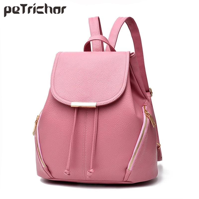 leather bag girl