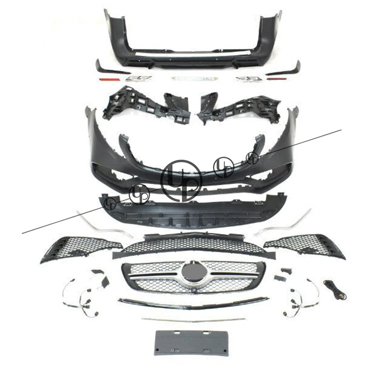 w447 full body kit for Vito wagons front bumper front grille rear bumper PP kits|kit mercedeskit body - AliExpress