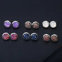 Terreau Kathy простой 1 пара 8 мм нержавеющая сталь блестящий из австрийского кристалла, Круглый Brincos серьги-гвоздики для девочек женские ювелирные изделия