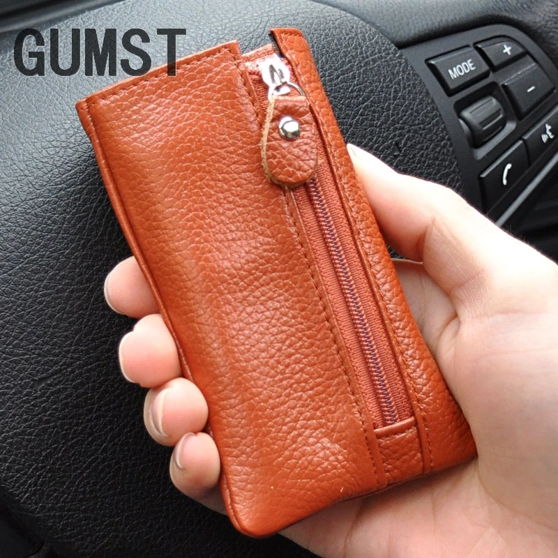 Men Wallet Key Case Key Holder Wallet Coin Purse Genuine Leather