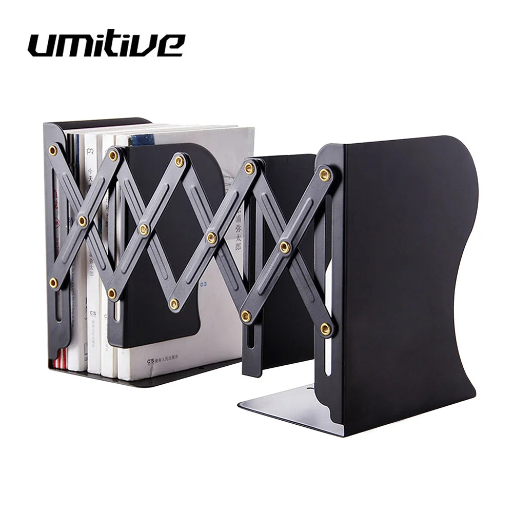 

Umitive 1pcs The Freedom To Adjust Bookshelf Large Metal Bookend Desk Holder Stand For Books Organizer Gift Stationery