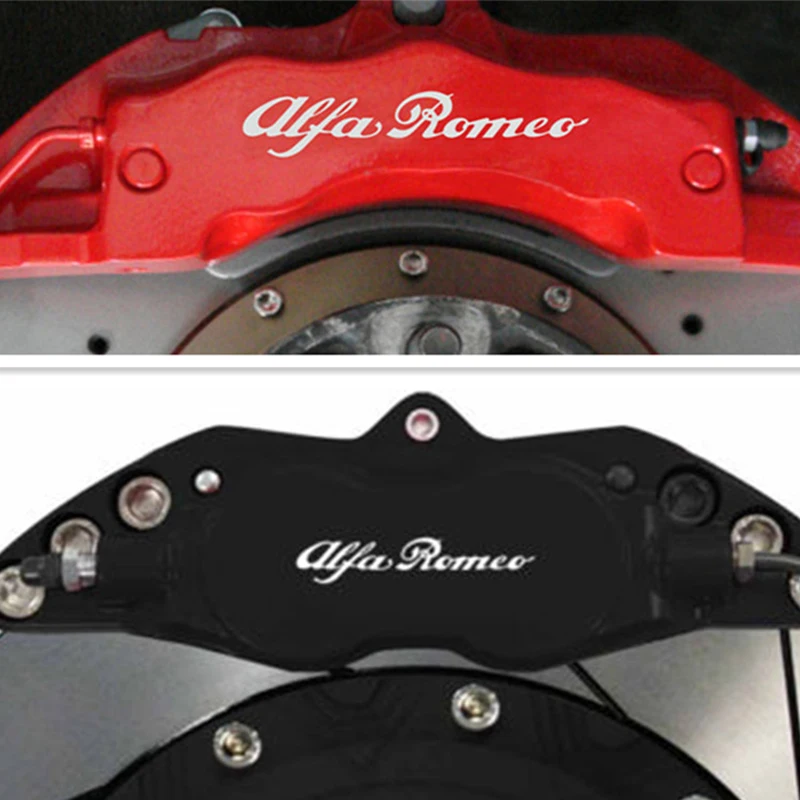 

Automobile 4pcs for Alfa Romeo HI - TEMP CAST VINYL BRAKE CALIPER DECALS STICKERS