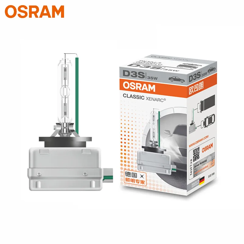 brightest halogen headlight bulbs OSRAM D1S D3S D2S D4S Xenon Bulbs for Car Headlight Standard White Light Original HID 4200K 12V 35W (1 Pieces) brightest halogen headlight bulbs