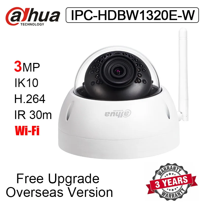 Оригинальная камера Dahua 3 Мп стандартная IP IR 30m H.264 IP67 антивандальная английская