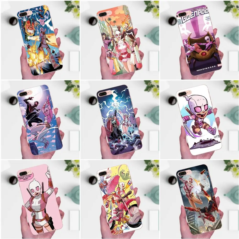 Милые аксессуары для телефона чехол Забавный Gwenpool Galaxy Grand Alpha G850 Core2 Prime S2 I9082 A3 A5 A7
