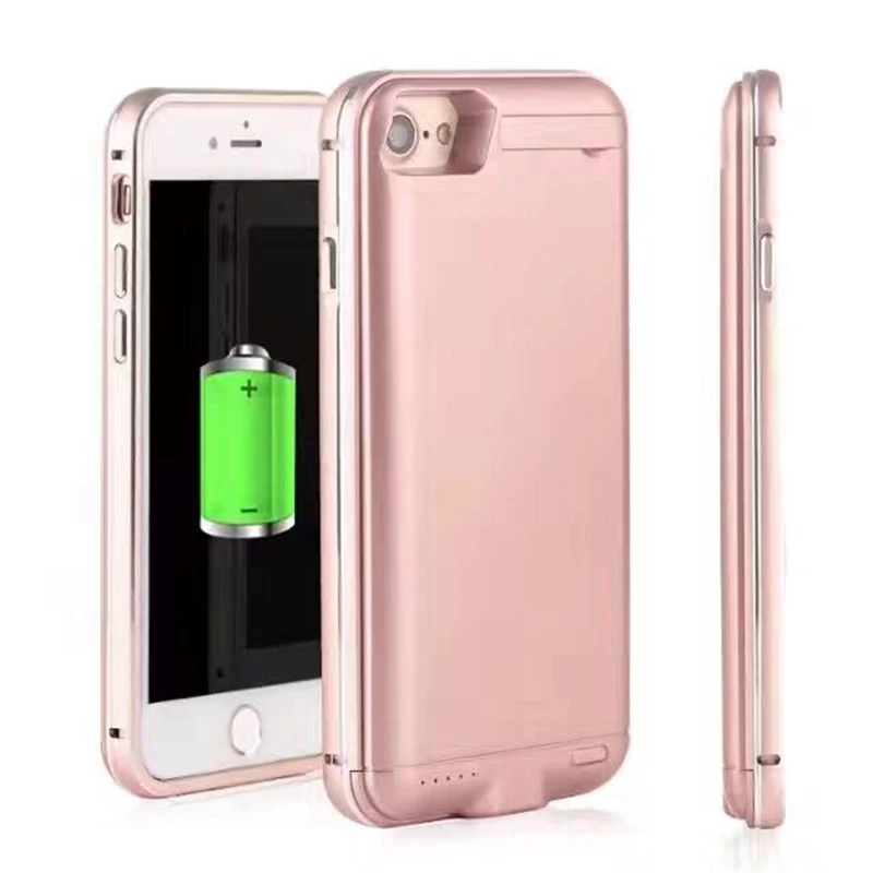 4000/5000Mah New Metal frame Portable External Battery Case For iPhone