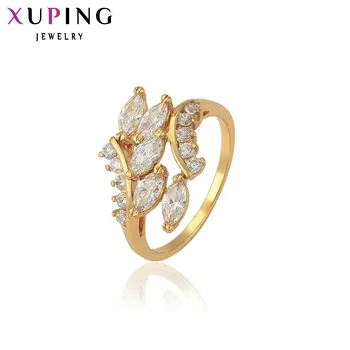 

Xuping Elegant Rings European Style Colorful Gold Color Plated Charm Jewelry Christmas Gift for Women 11372