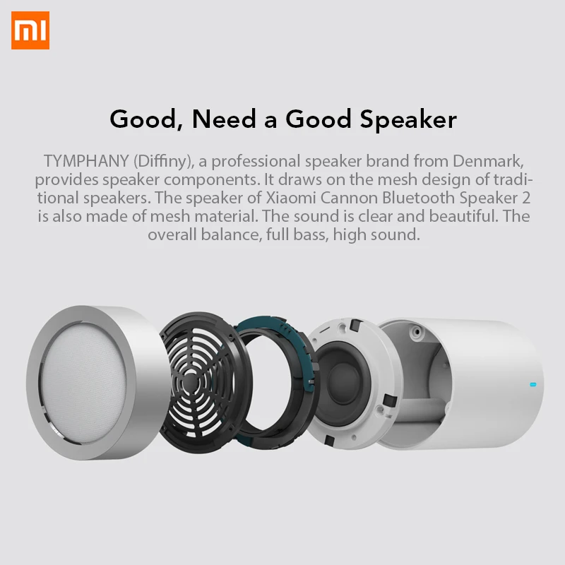 Беспроводная Bluetooth Колонка Xiaomi II 2 4 1 металлический микрофон для режима свободные