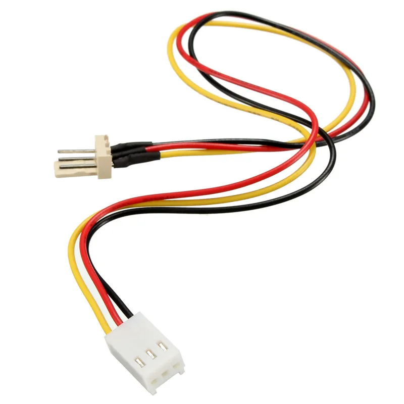 

32cm PC Computer Internal Built-in Fan Power Extension Cable 3 Pin Plug Socket Cord Power Adapter Cable Lead Connector Wire
