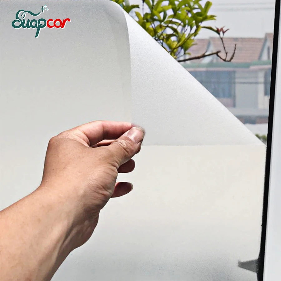 

Frosted Opaque Glass Window Film Removable Self Adhesive Decorative Film Bathroom Privacy Glass Stickers For Bedroom Home Decor