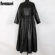 Nerazzurri черное платье из искусственной кожи Женское Платье