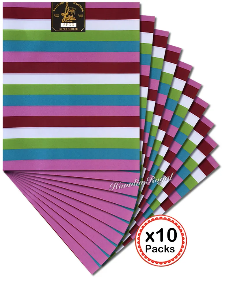 

10 Packs 20 pieces Stripe patterns African SEGO headtie Wrapper Scarf for group aso ebi Free shipping by DHL Hot sale