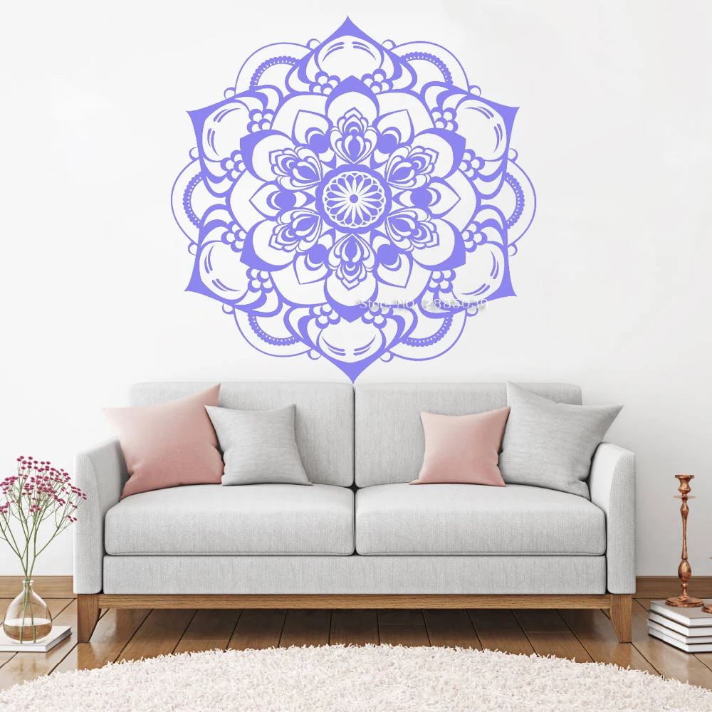 Mandala Vinyl Decal Wall Stickers For Home Decor Wall Murals Art Vinyl Bedroom Wall Decoration Yoga Room Wallpapers Hot LC1304