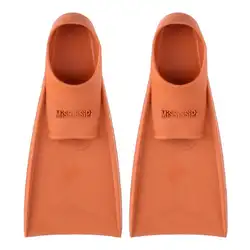 Ластах полный силиконовые морские ног Flippe Плавание Дайвинг подводное ласты обувь короткие ласты для плавания оранжевый