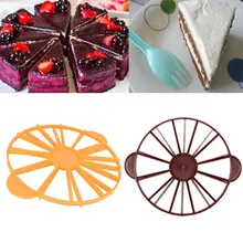 Товары для празднования дня рождения 10/12 шт ABS пищевой пластиковый пирог ломтик равный разделитель для пирога резак