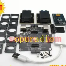 Новейшая оригинальная E-MATE коробка EMMC doule E-Socket поддержка BGA100 136 168 153 169 162 186 221 529 254 для легкий JTAG plus UFI BOX Rif