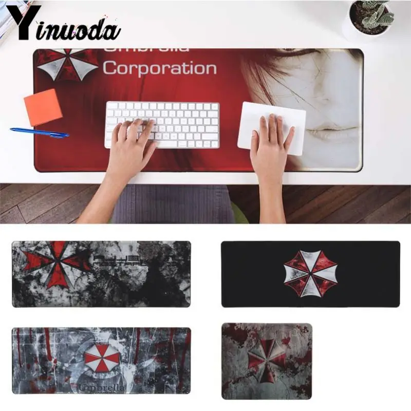 

Yinuoda Gaming Mouse Mat Umbrella Corporation large Gamer Soft Mouse Pad Size for 180*220 200*250 250*290 300*900 400*900*2mm
