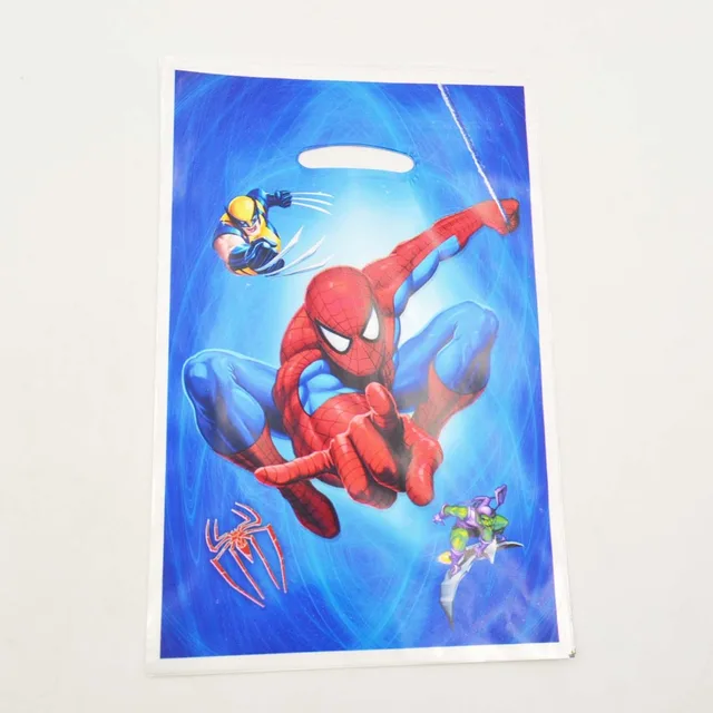 Bolsa de regalo de Spiderman, bolsa de caramelos/Botín con temática de dibujos animados para fiestas, eventos, decoración de cumpleaños, suministros para fiestas, 10 Uds. - Imagen 2