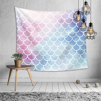 

3d wall hanging tapestry squama prints bedspread bedroom for apartment interior home decoration accessories polyester tapestries