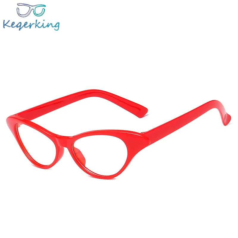 

Men Women Glasses Frame Retro Cat Eyes Spectacle Transparent Glasses Frame Luxury Female Male Plastic flat mirror HA-80