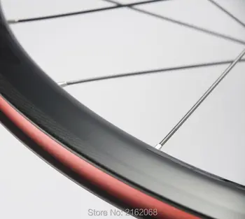 

Newest 700C 38/50/60/88mm clincher rims road bike T800 3K UD 12K full carbon fibre bicycle wheelset carbon spokes 25mm Free ship