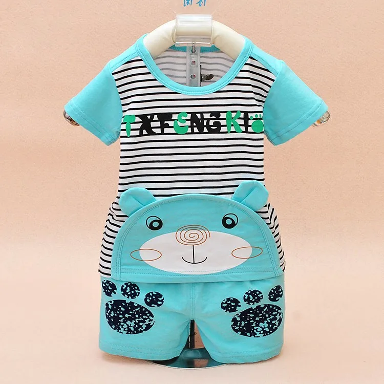 0-24 Months Summer shirts and Shorts sets new born clothing boy tracksuit newborn baby clothes boys set suit for kid apparel10