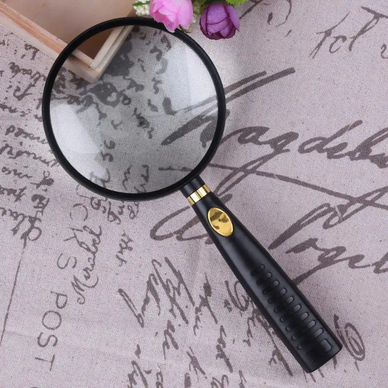10X Handheld Magnifying Glass High Definition Optical Real Glass Magnifier Lens For Reading Map Newspaper Jewelry Loupe 10X Handheld Magnifying Glass High Definition Optical Real Glass Magnifier Lens For Reading Map Newspaper Jewelry Loupe