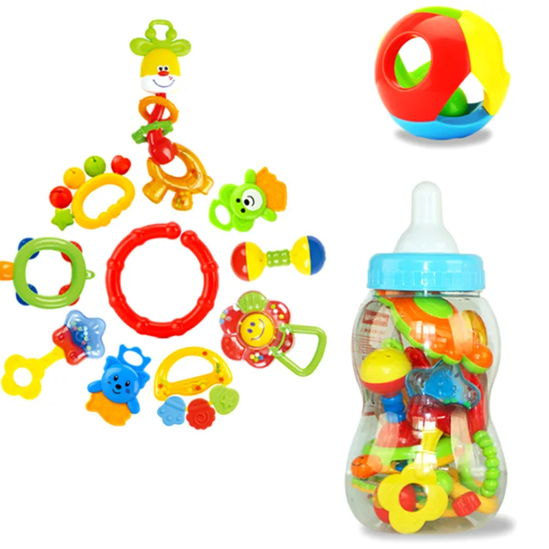 Wholesale 10 bottles yuan le bao baby bell toys handbell bell toys ten