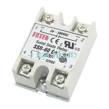 

SSR-60DA 60A One Phase Machinery Control Solid State Relay w Base