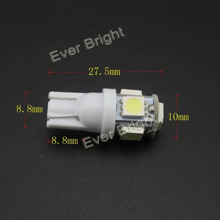 YM E-яркий 10X T10 194 168 W5W 6V 6,3 V 5050 5 SMD 5 светодиодный s светодиодный светильник лампы габаритный фонарь парковки светильник индикатор лампы для чтения