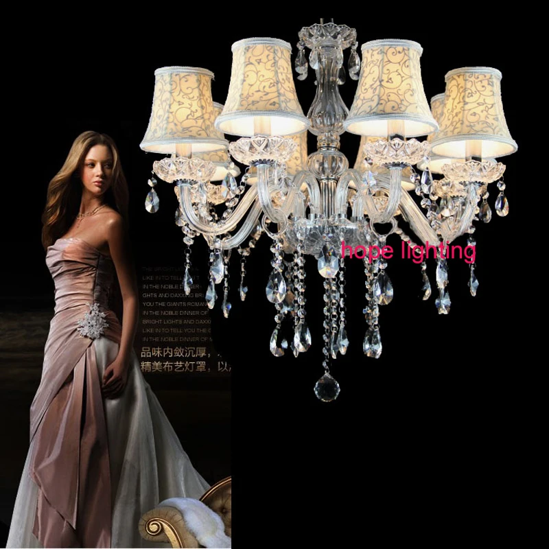 

White Crystal Lighting Chandeliers Modern Crystal Chandelier For Living Room Lights Bedroom Lamp K9 Crystal Chandelier Light