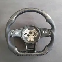 Руль из углеродного волокна и кожи для VW Golf Polo Passat
