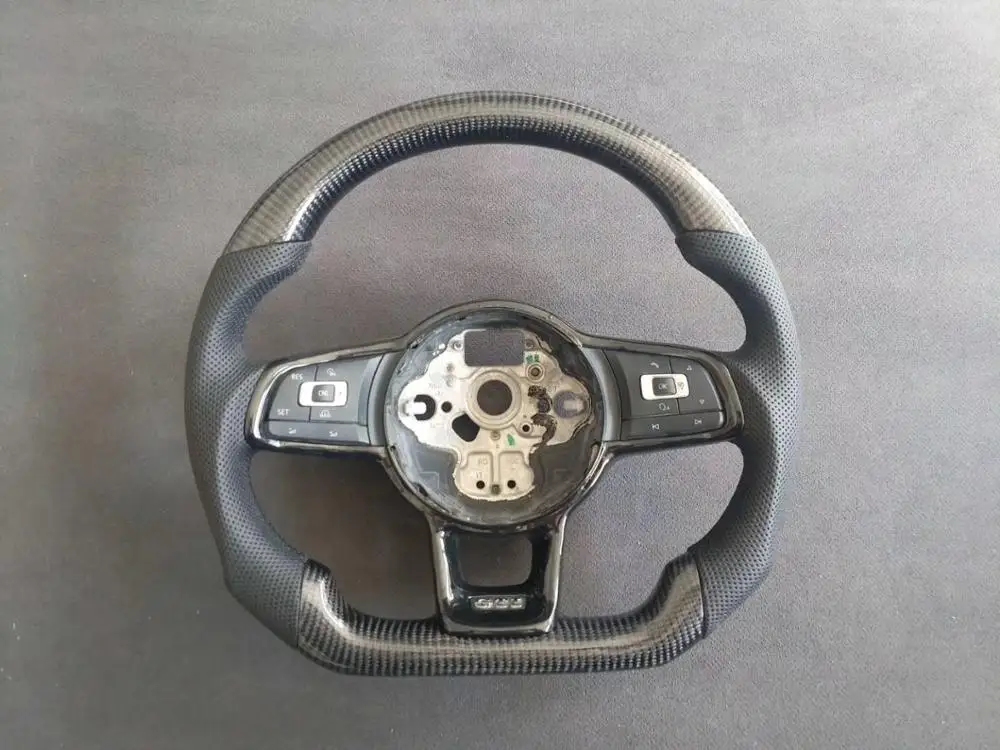 

Carbon Fiber & Leather Steering Wheel for VW Golf Polo Passat
