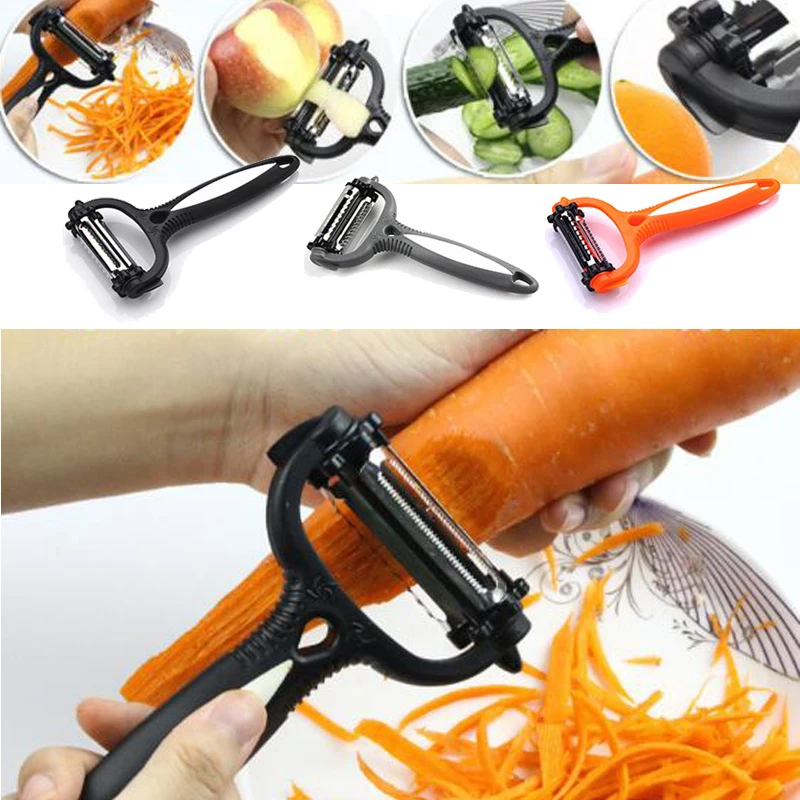 360 Rotary Kitchen Tool Vegetable Fruit Potato Peeler Cutter Slicer Melon Gadget