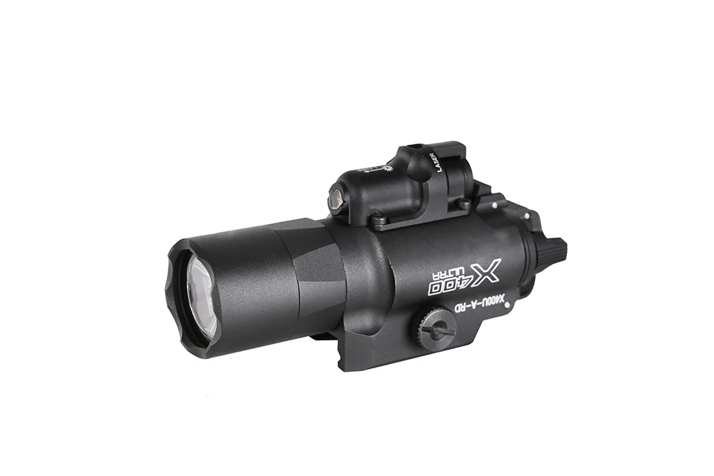 SPINA OPTICS Best SF X400U ULTRA LED Flashlight Tactical Light Weapon Handgun Light With Red Laser Sight For Pistol for Hunting SPINA OPTICS Best SF X400U ULTRA LED Flashlight Tactical Light Weapon Handgun Light With Red Laser Sight For Pistol for Hunting