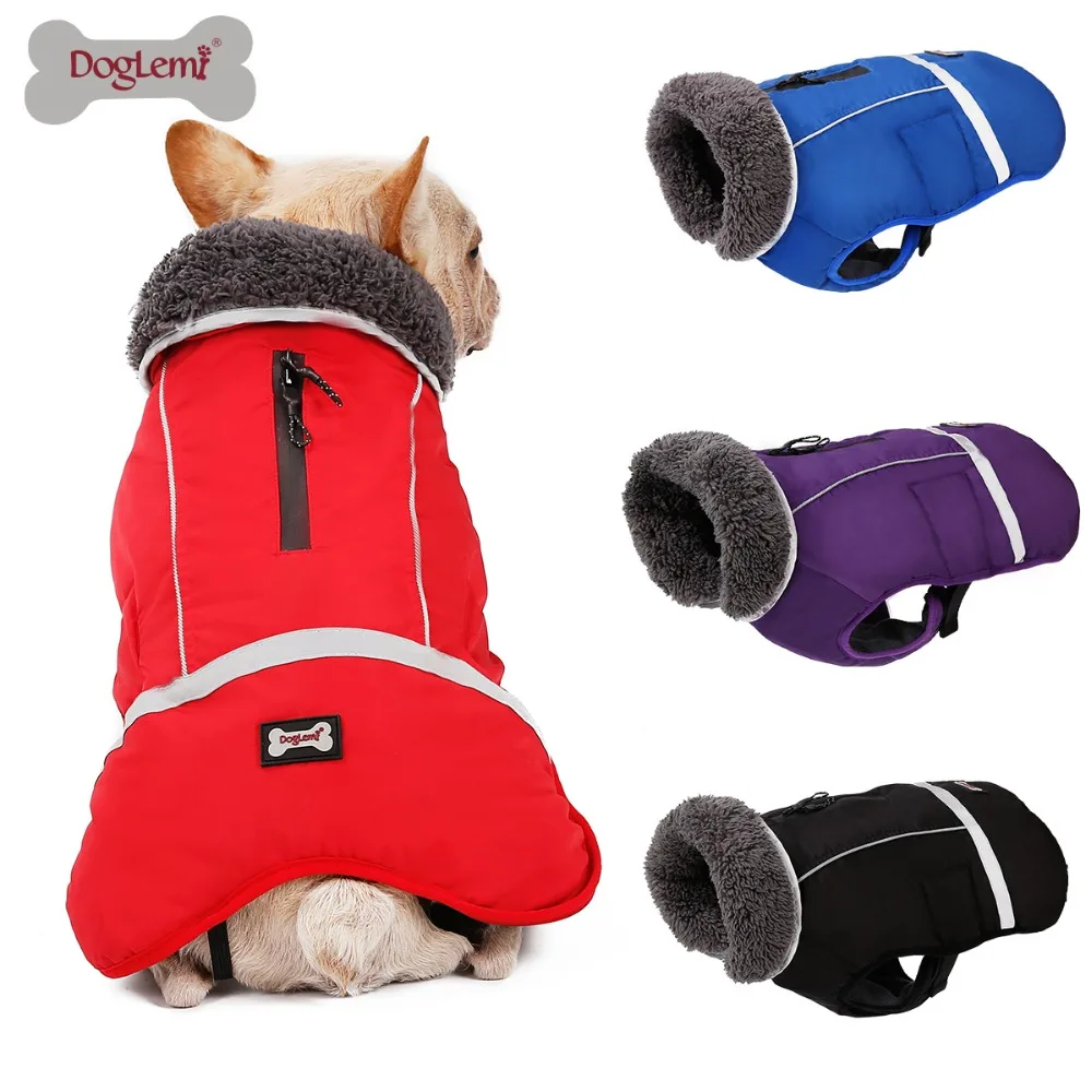 

Dog Clothes Winter Waterproof Outdoor Pet Dog Jacket Thicken Warm Dog Coat for Small Medium Large Dog Adjustable Pet Clothes 3XL