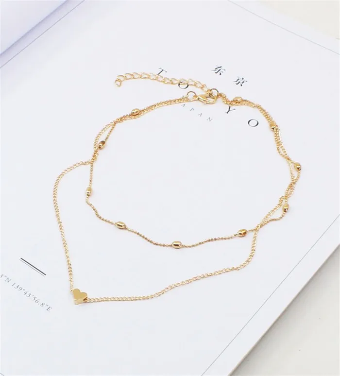 B032 версия мода звезды и луна сердце ожерелье короткие ключицы цепи модные