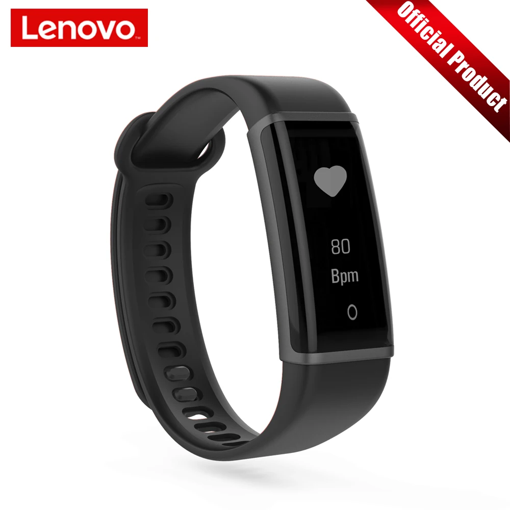 

Lenovo Smart Sport Wristband OLED Screen Smart Watch HX03 IP68 Waterproof Heart Rate Monitor Fitness Tracker for Android iOS
