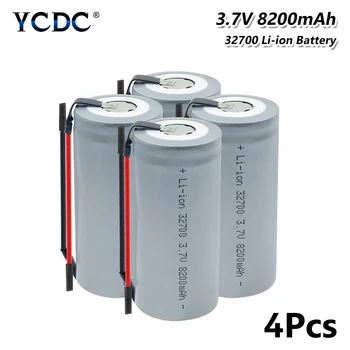 

Rechargeable 32700 3.7V 8200mAh Li-Po Lithium Li-polymer high-discharge high current + DIY Linie Battery Backup Power Batteries