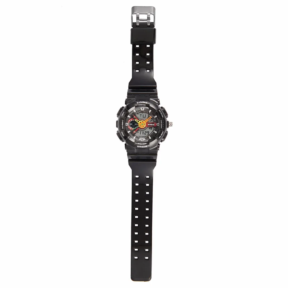 Новинка года SYNOKE резиновые цифровые светодиодные наручные часы для детей relogio reloj hombre erkek kol saati мужские часы