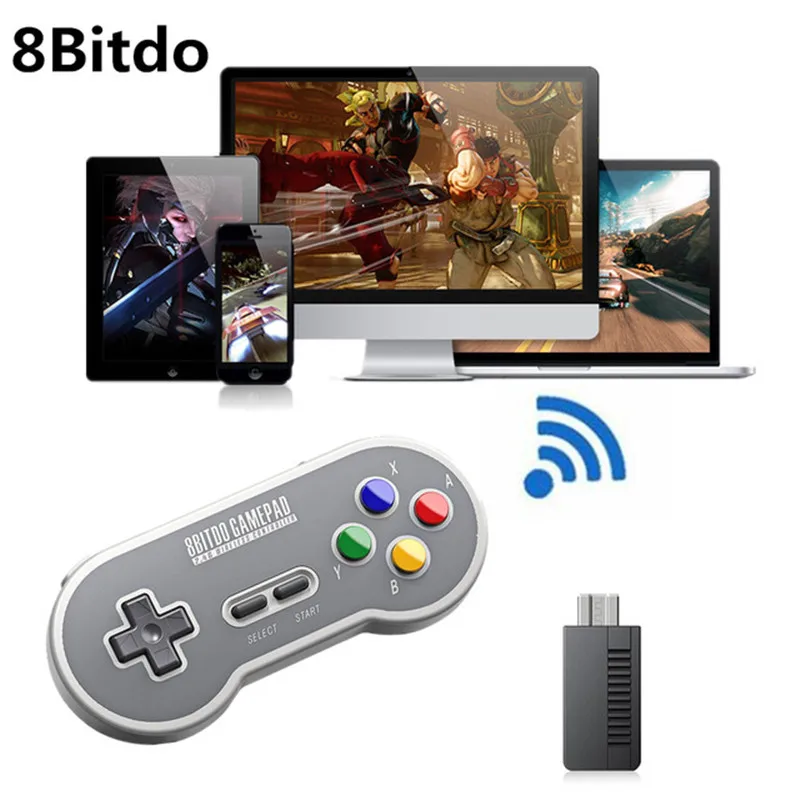 8bitdo SF30 SN30 2,4G Беспроводной геймпад Ретро пульт управления для коммутатора Android ПК Mac с 2,4G приемник USB Беспроводной геймпада